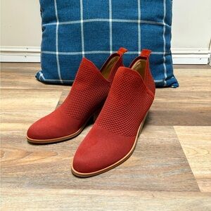 Eileen Fisher Joss Knit Bootie with Block Heel In Serrano